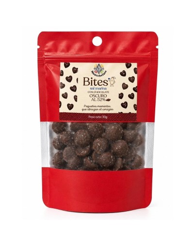 BITES CHOCOLATE AL 52% SAL MARINA 30G