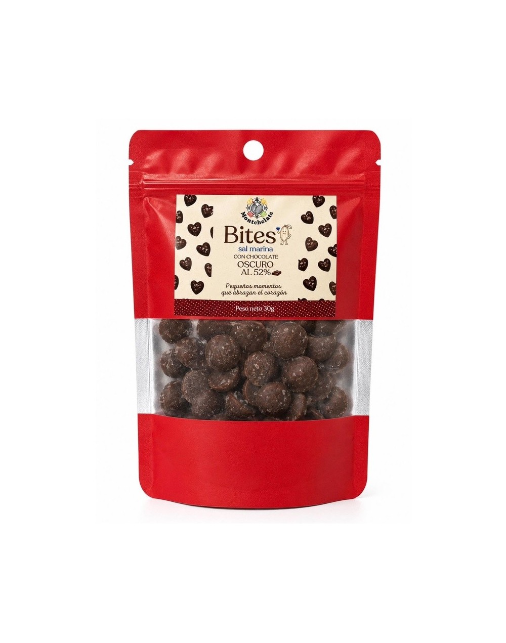 BITES CHOCOLATE AL 52% SAL MARINA 30G