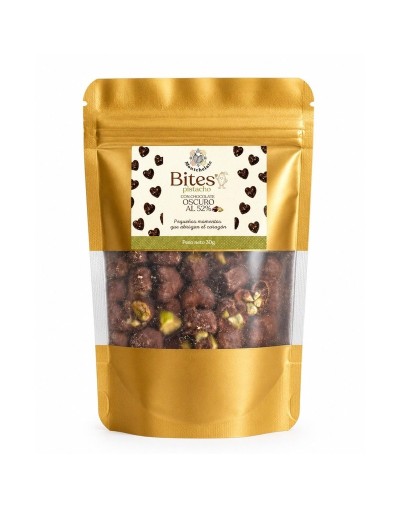 BITES CHOCOLATE AL 52% PISTACHOS 30G