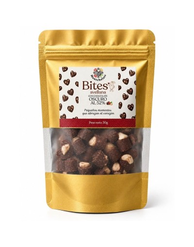 BITES CHOCOLATE AL 52% AVELLANAS 30G