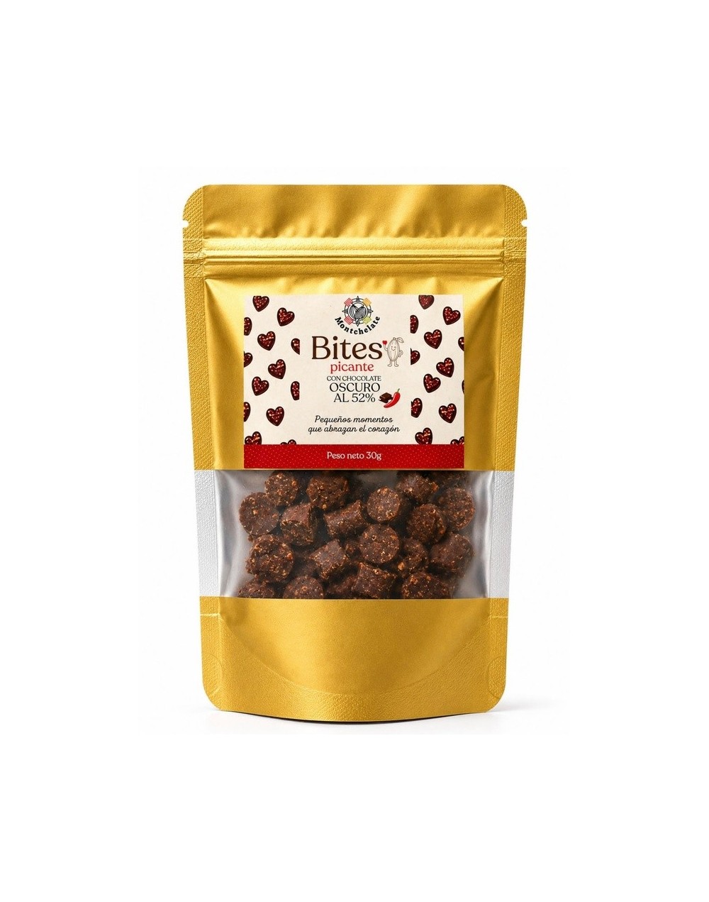 BITES CHOCOLATE AL 52% PICANTES 30G