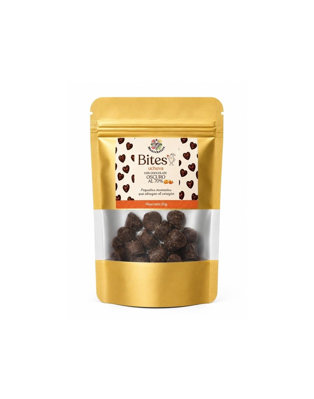BITES CHOCOLATE AL 70% CON UCHUVA 30G