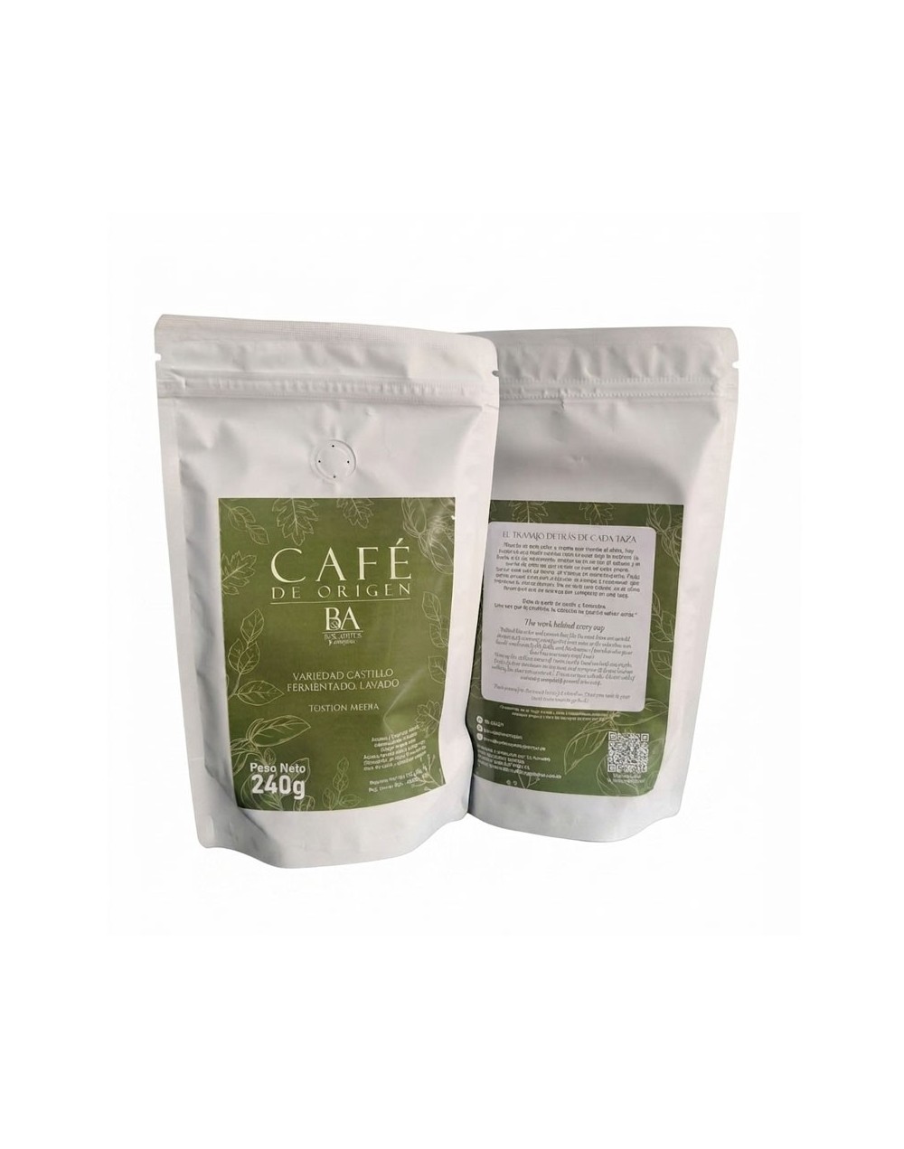 Cafe de origen 240 gramos