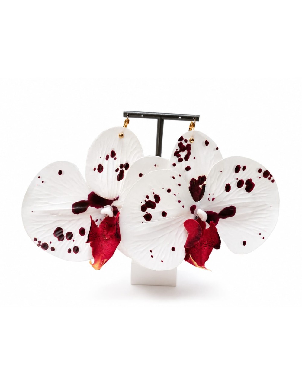 ARETES ORQUIDEA: línea raíces - artesanal