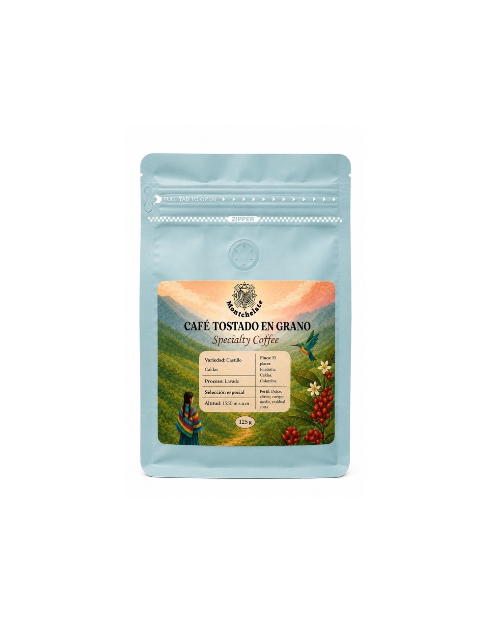 CAFE TOSTADO EN GRANO 125G