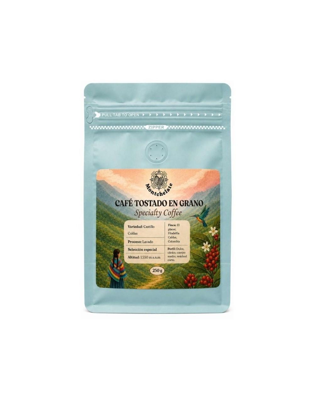 CAFE TOSTADO EN GRANO 250G