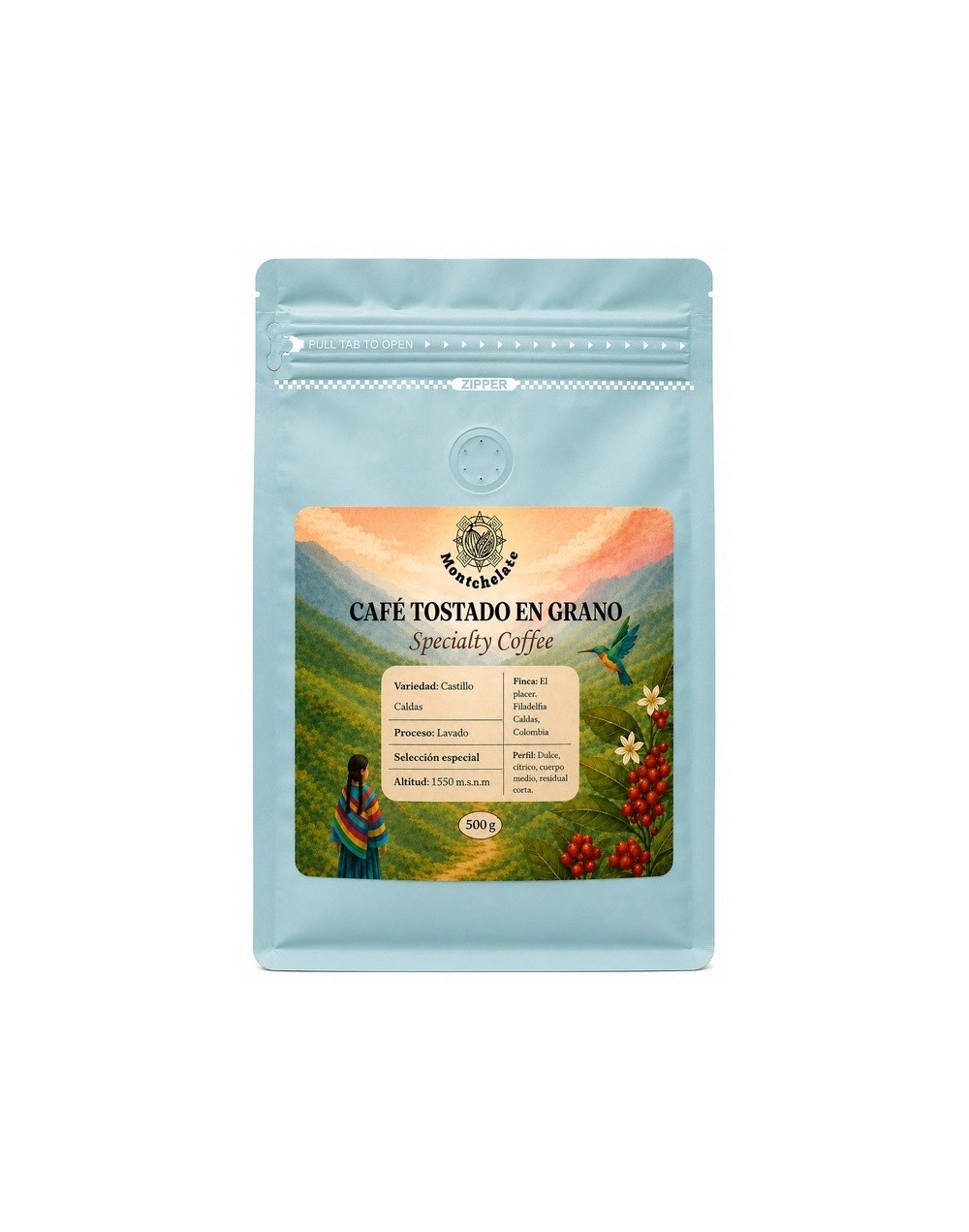 CAFE TOSTADO EN GRANO 500G