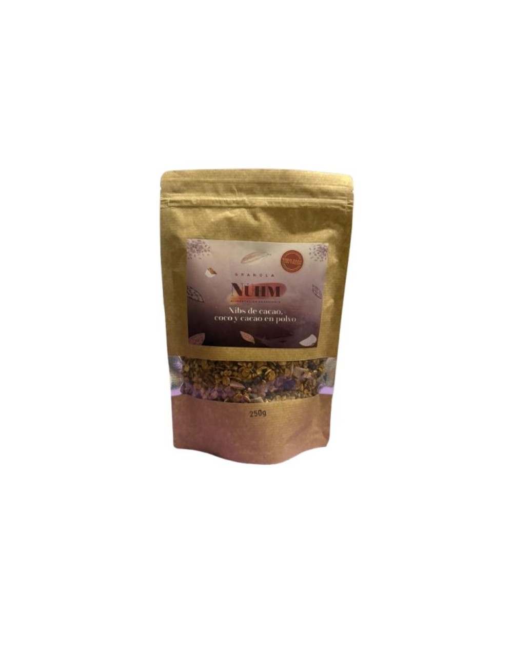 GRANOLA SABOR COCO, CACAO Y NIBS DE CACAO 250g