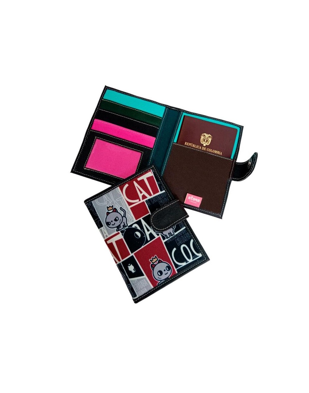 Portapasaporte de la colección Allcats Atara
