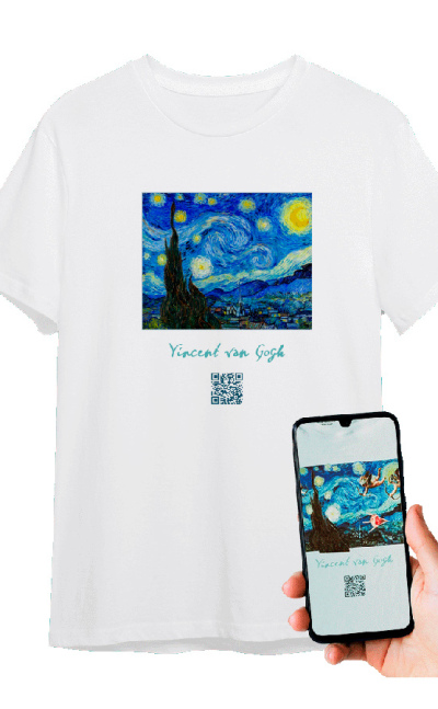 Camiseta Starry Night Realidad Aumentada