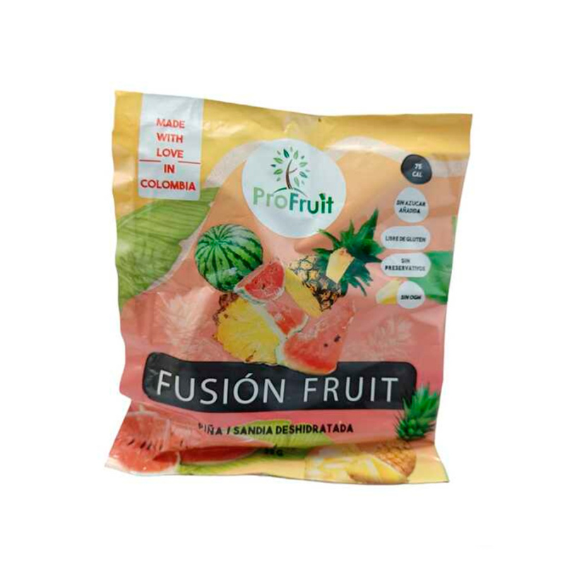Fusion de frutas sandia piña
