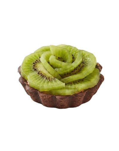 Tartaleta flor de kiwi y chocolate ( apta para diabeticos )