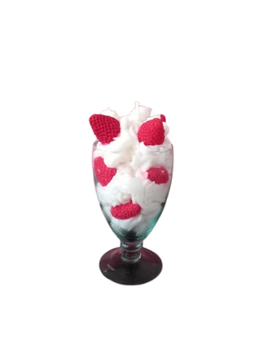 Vela fresas con crema