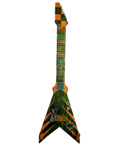 Guitarra Escultórica "Resonancias Recuperadas" - Raíz Verde 🌿