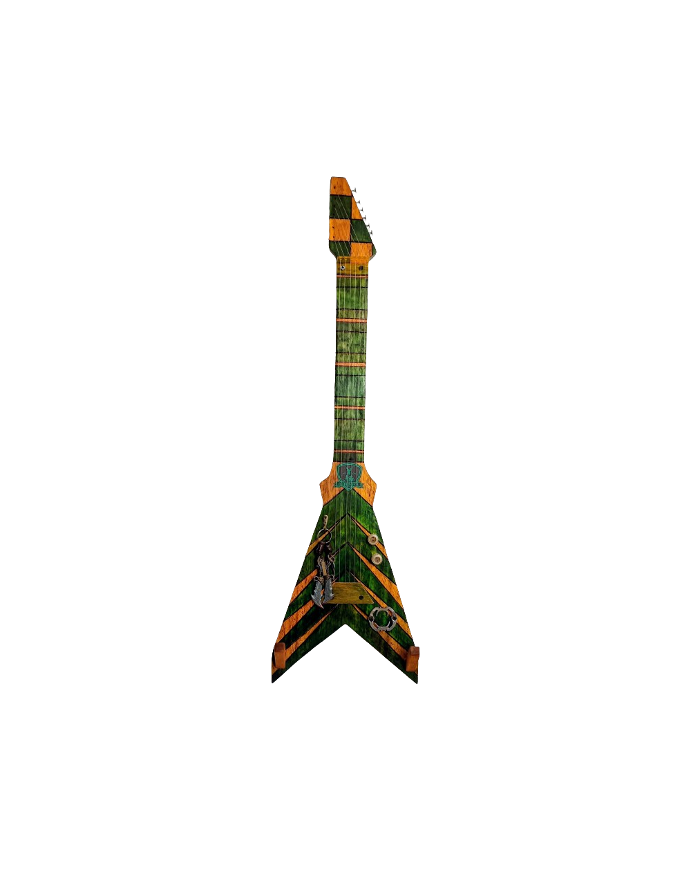 Guitarra Escultórica "Resonancias Recuperadas" - Raíz Verde 🌿