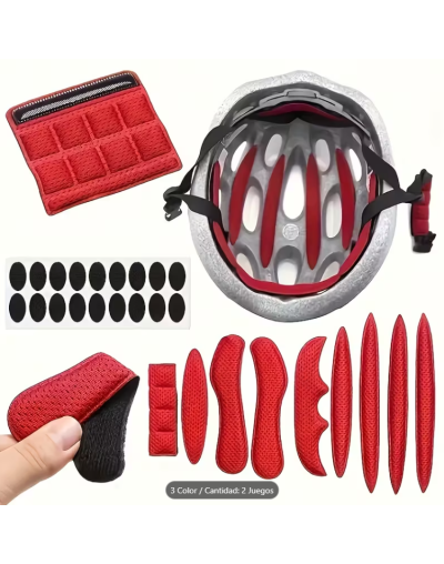 Juego de Almohadillas Internas para Casco de Bicicleta