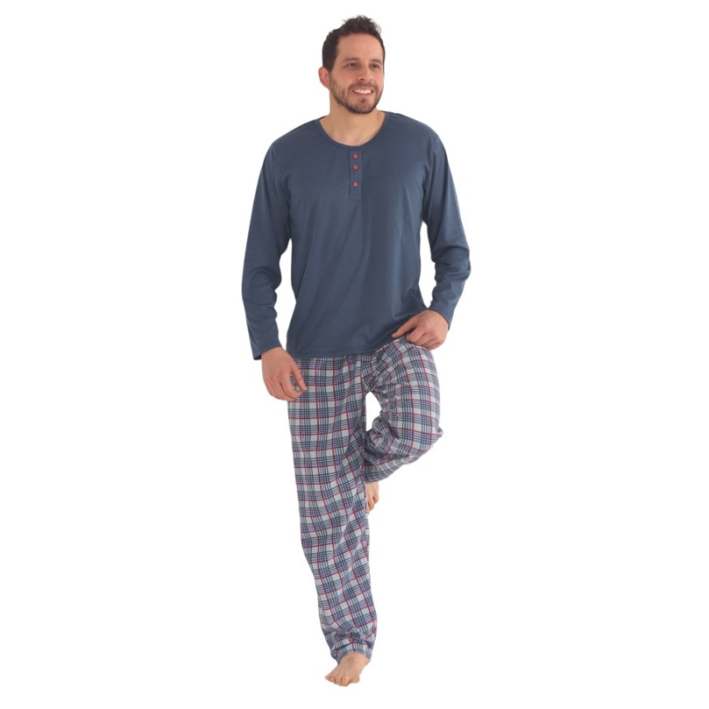 Pijama para hombre pantalón largo y blusa manga larga