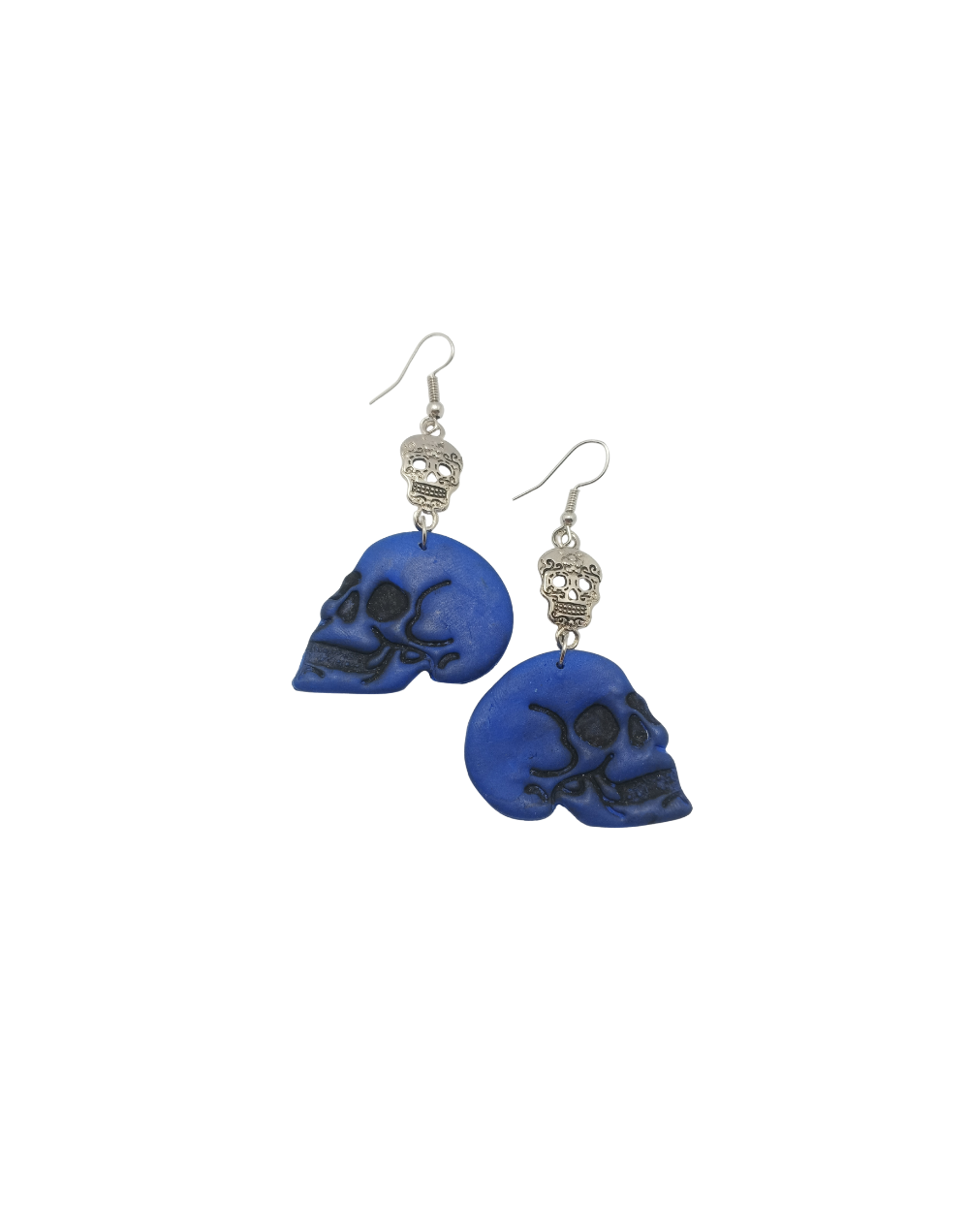 Aretes Calavera en Arcilla