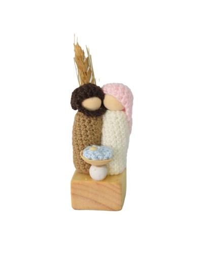Pesebre tejido y madera. Taller casa Cifú.