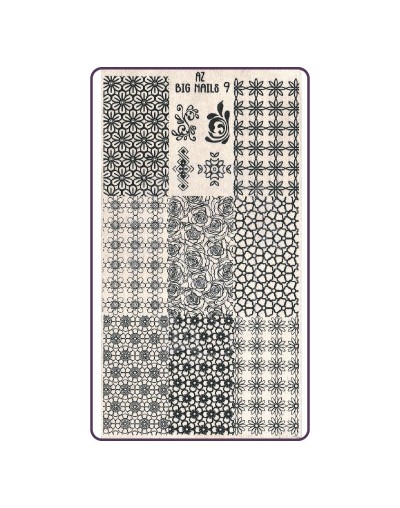 Placas metálicas de estampar uñas, Mundo de Uñas
