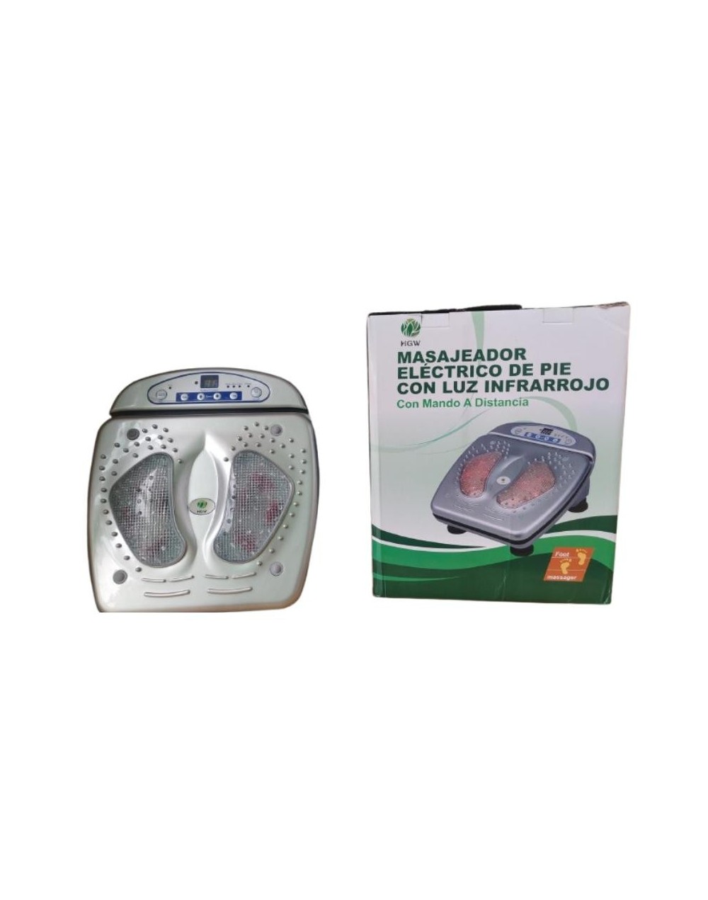 Masajeador electrico de pie con luz infrarrojo de HGW
