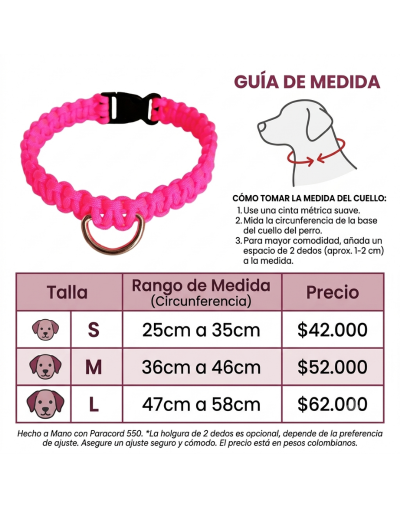 Collar tejido para perros
