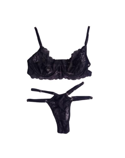 Set Camila | Bralette en Encaje con Varilla | Candy Variedades ED