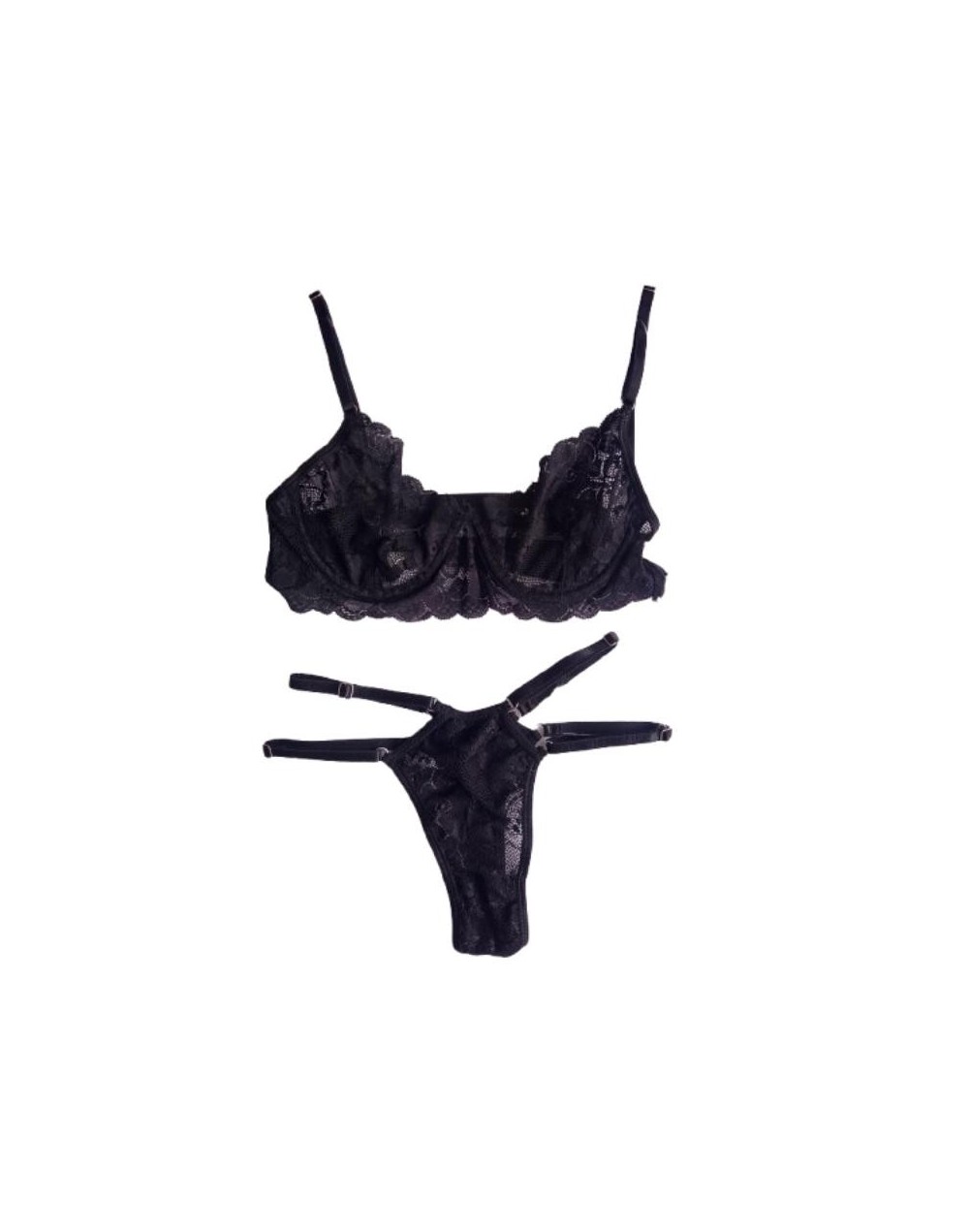 Set Camila | Bralette en Encaje con Varilla | Candy Variedades ED