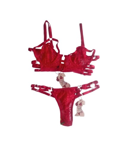 Set Victoria | Bralette en Encaje con Varilla | Candy Variedades ED