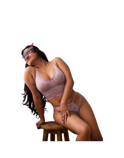 Set Antonella | Bralette Ancho en Encaje | Candy Variedades ED