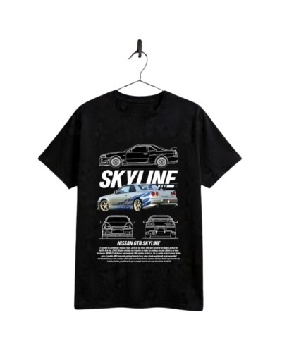 Camiseta "Skyline Blueprint"