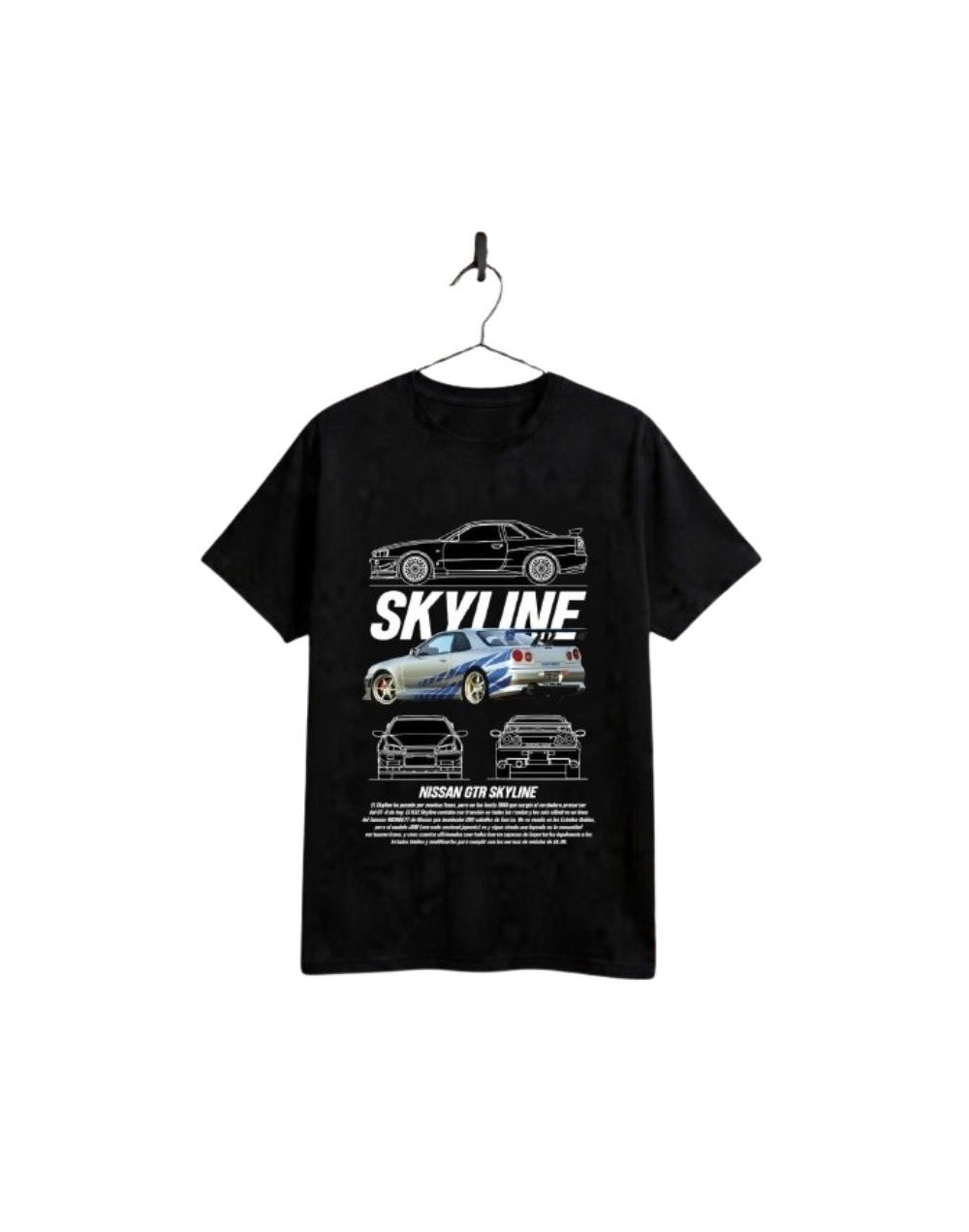 Camiseta "Skyline Blueprint"