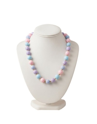Collar Bolas Colores Pasteles