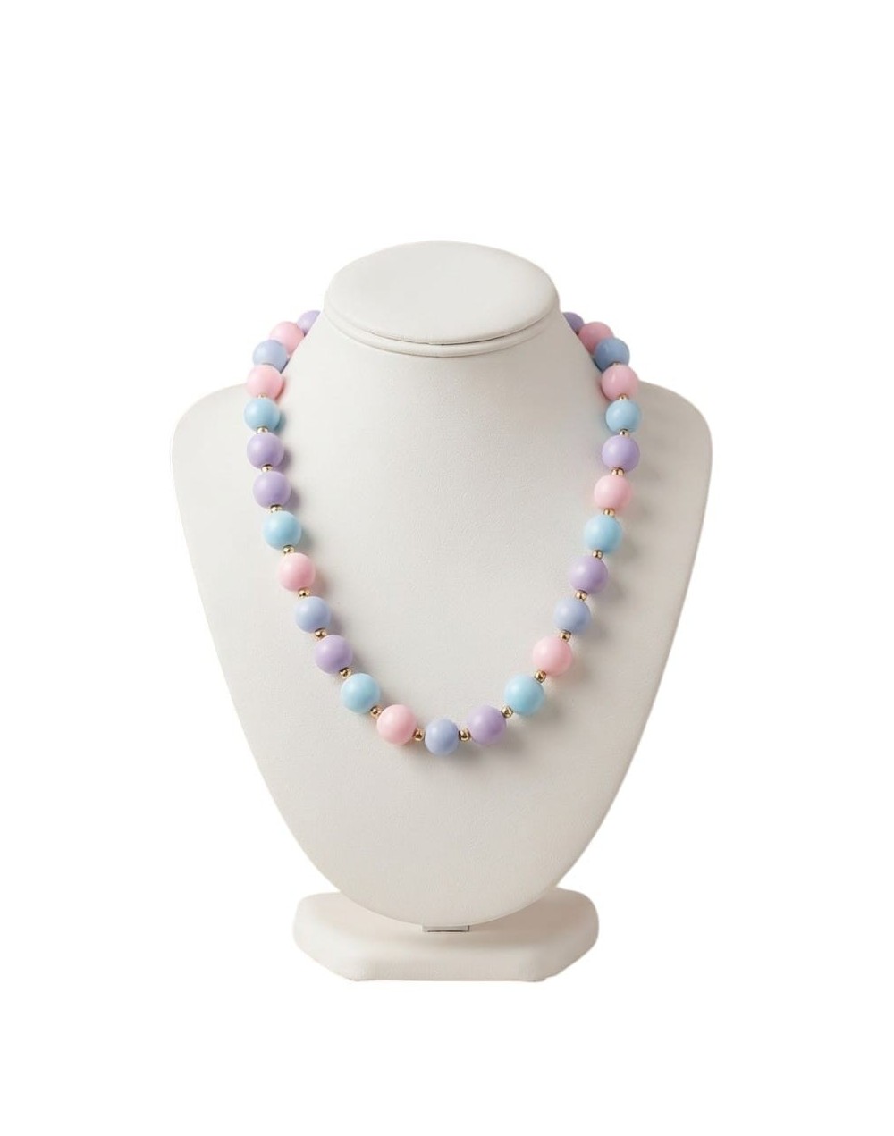 Collar Bolas Colores Pasteles