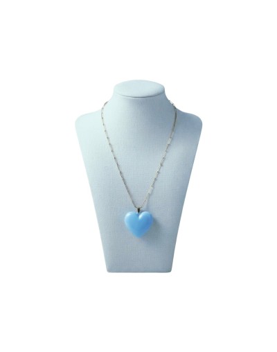Cadena Corazón Acrilico 