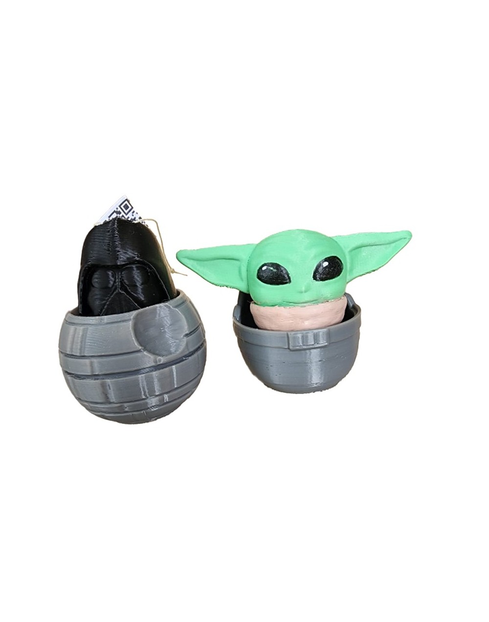 darth vader y grogu clicker fidget impresion 3d anti estress