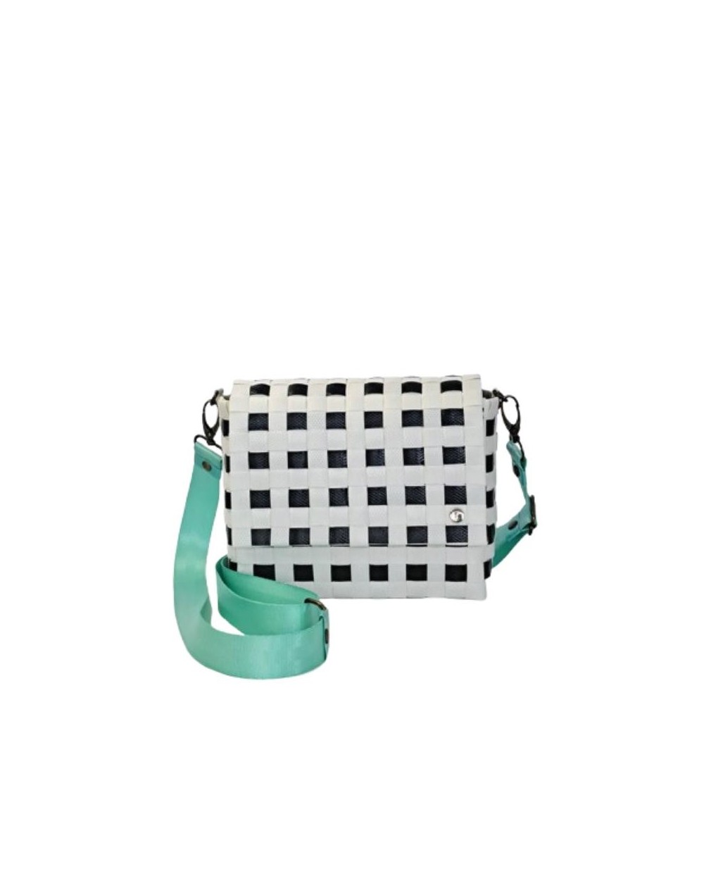 Bolso Candelaria Cuadros Blanco y Negro (Pieza Única)