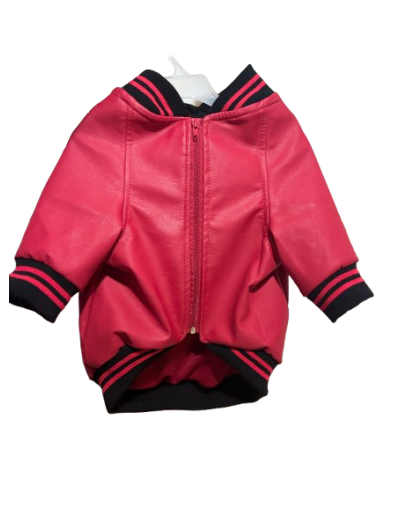 Chaqueta beisbolera en cuerotex forrada