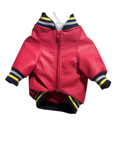 Chaqueta beisbolera en cuerotex forrada