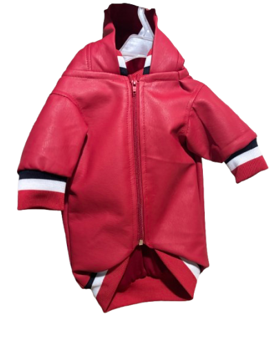 Chaqueta beisbolera en cuerotex forrada