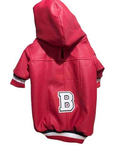 Chaqueta beisbolera en cuerotex forrada