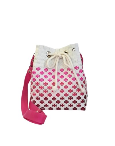 Mochila Septimazo Blanco y Fucsia Degradé (Pieza Única)