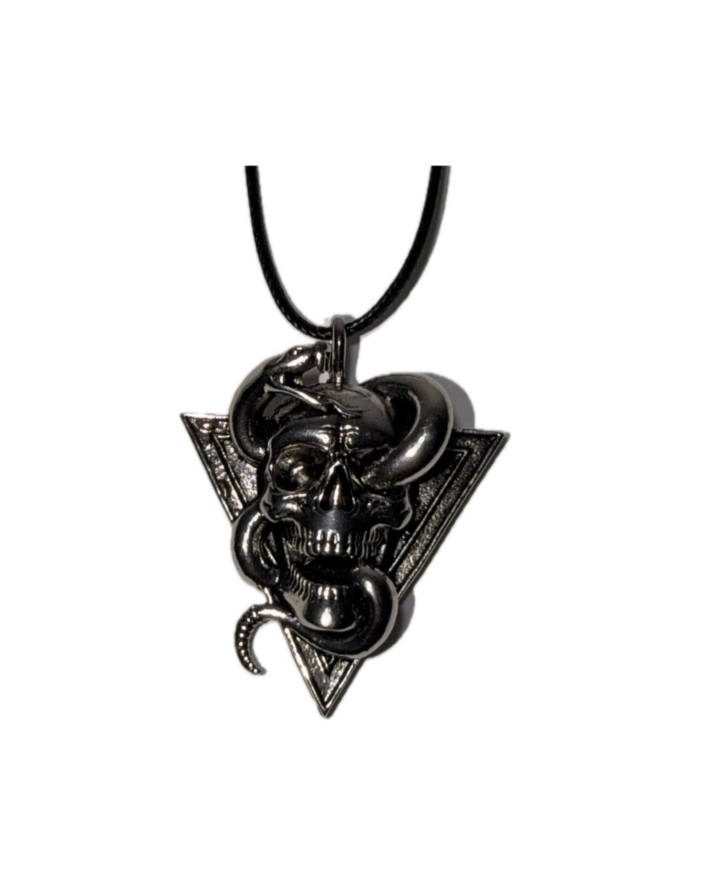 COLLAR EN ZAMAC TRIANGULO CALAVERICO