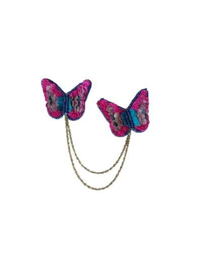 PRENDEDOR MARIPOSAS EN AMERO 