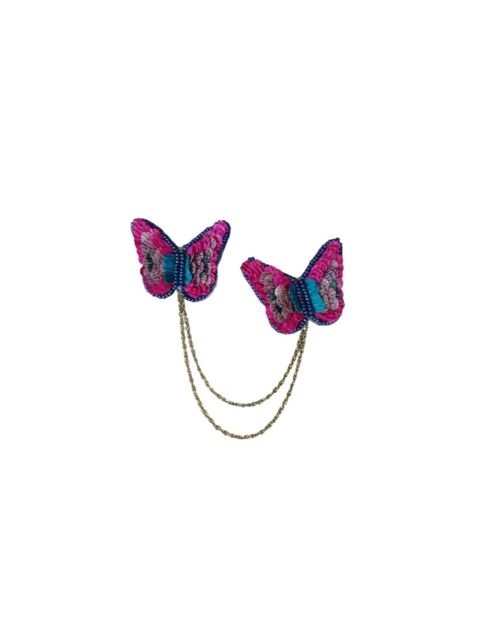 PRENDEDOR MARIPOSAS EN AMERO 