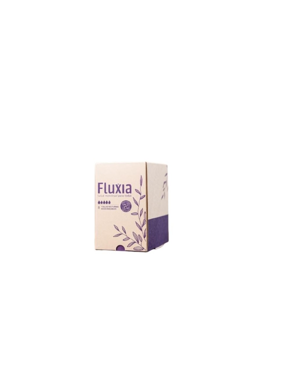 Toallas Higiénicas Nocturnas Biodegradables x8 | Fluxia Colombia