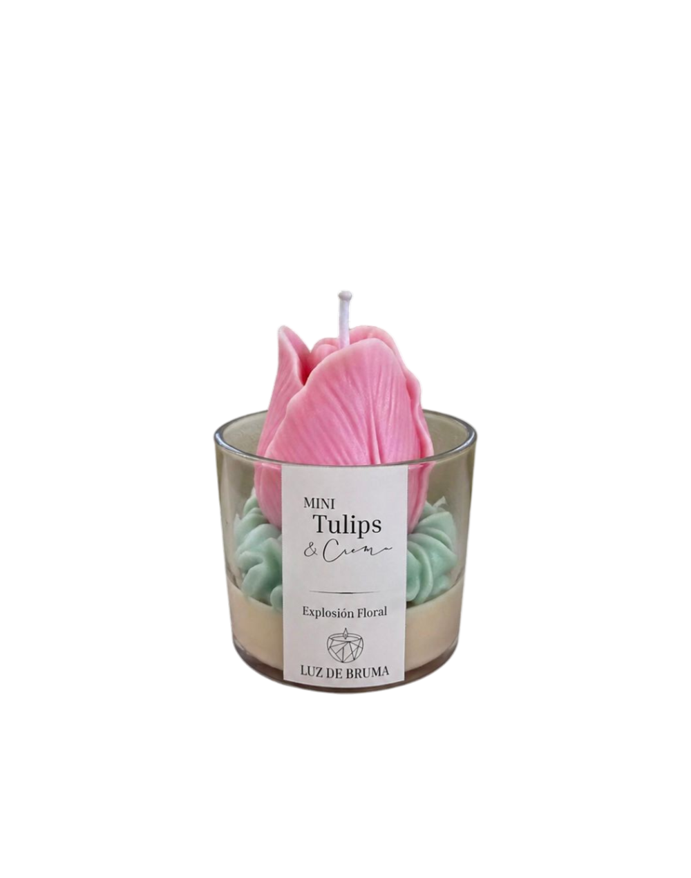 Mini vela Tulips & crema