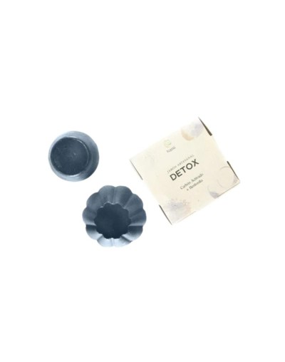 JABON ARTESANAL DETOX CON CARBON 95 gr