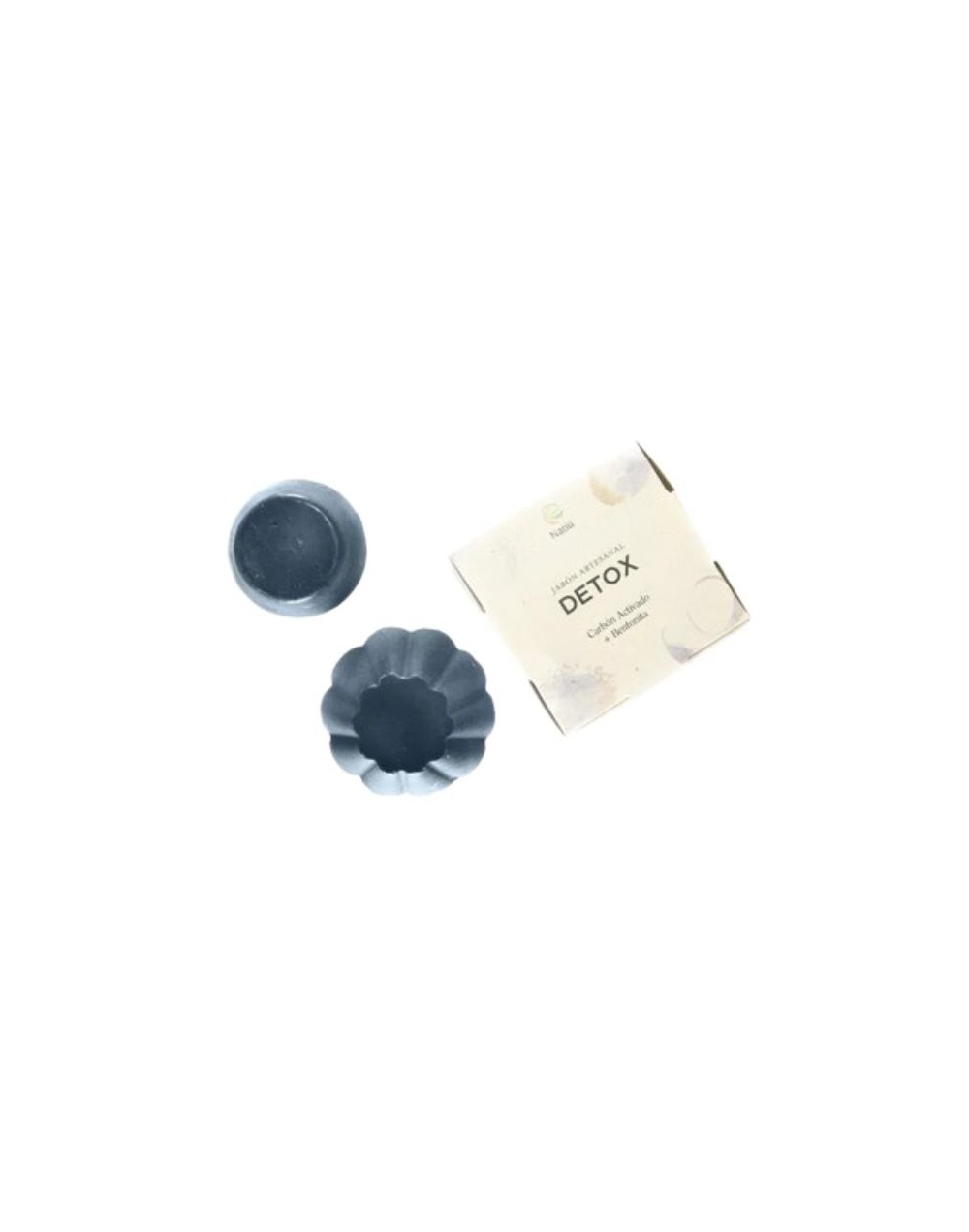 JABON ARTESANAL DETOX CON CARBON 95 gr