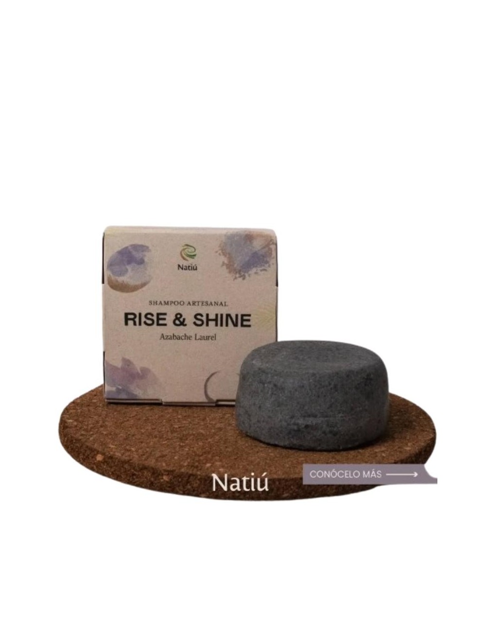 SHAMPOO ARTESANAL CABELLO GRASO (Azabache Laurel) - Natiu 115 gr